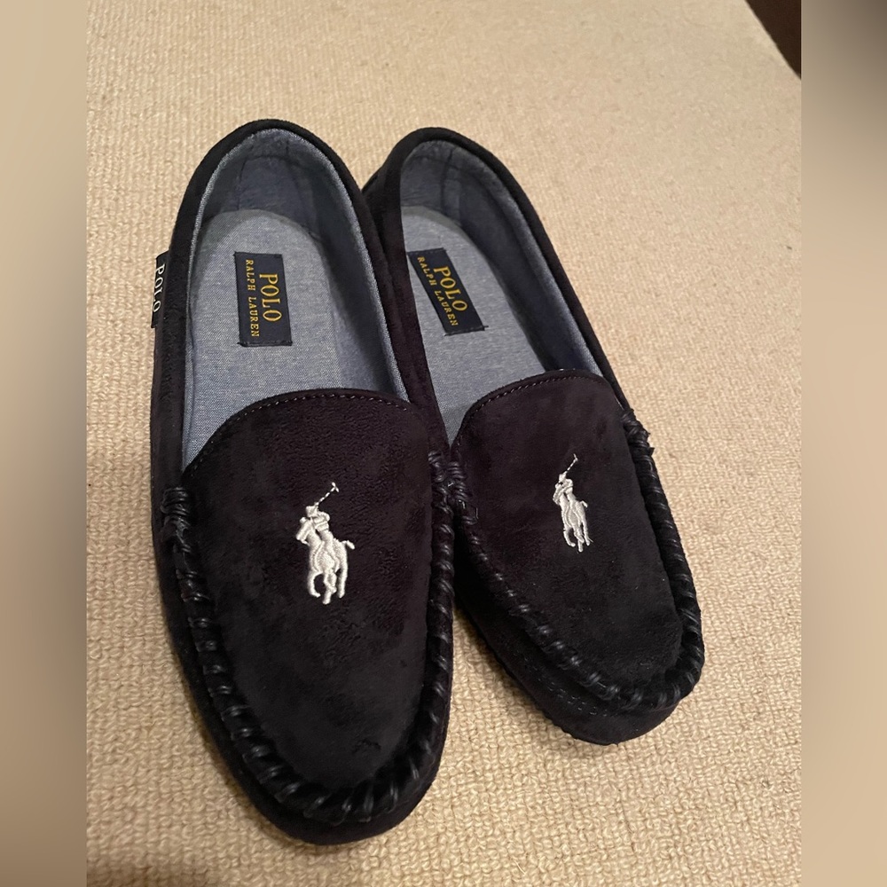 Polo Ralph Lauren Faux-Suede Indoor or Outdoor Slipper